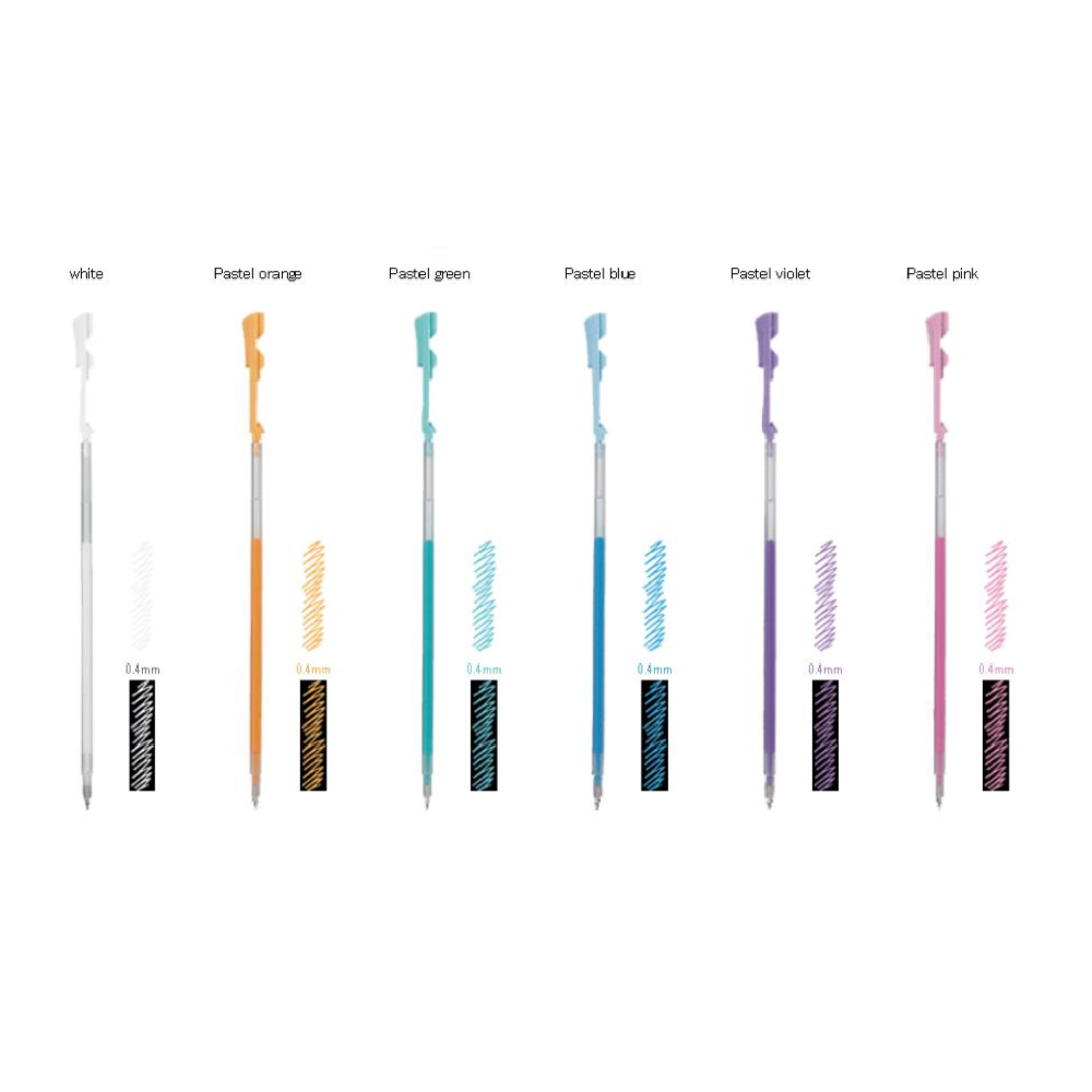Pilot Hi - Tec - C Coleto Multi Pen Refill - 0.4 mm - Pastel Color - PILOT LHKRF - 10S4 - W - IRO
