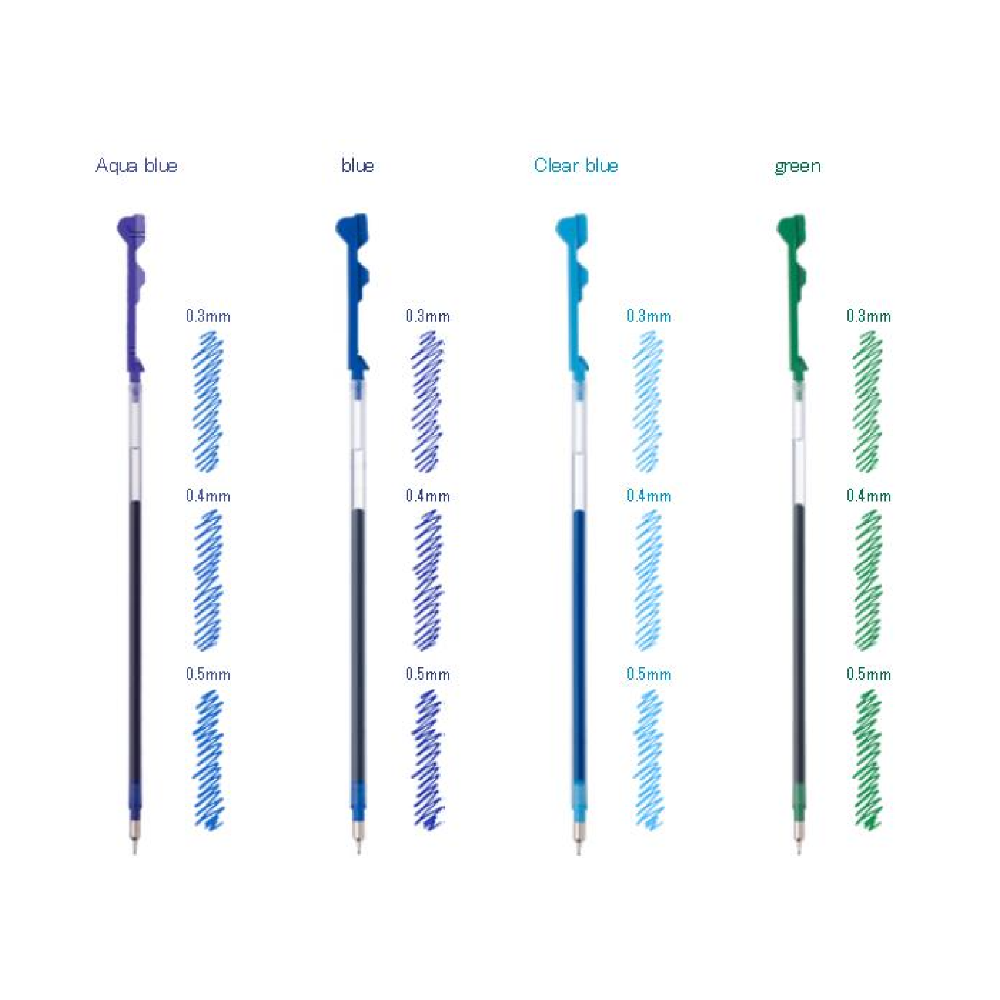 Gel Pen Refills Pilot Hi-Tec-C Coleto Multi Pen Refill - 0.4 mm Apple Green PILOT LHKRF-10C4-AG