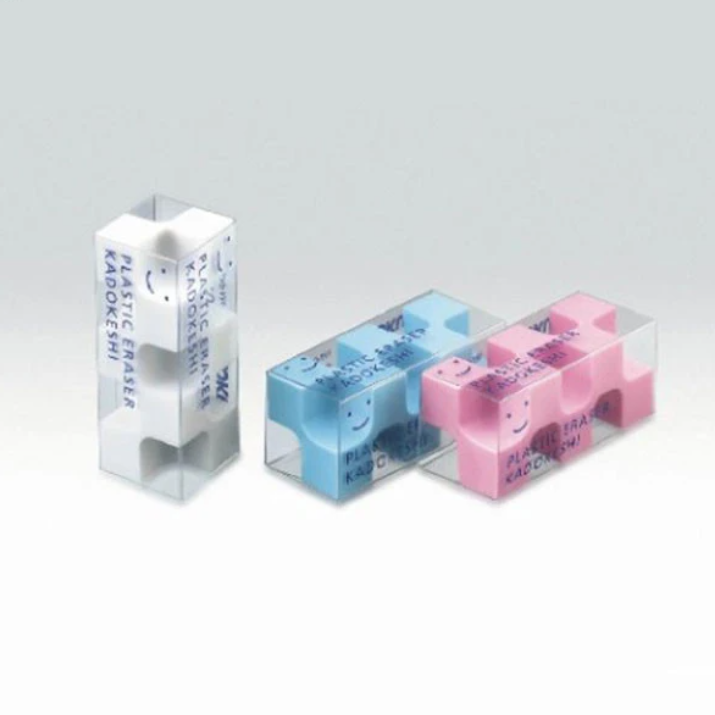 Erasers Kokuyo 28-Corner Eraser - Small Size - Pack of 2 - Pink/White KOKUYO KESHI-U750-2