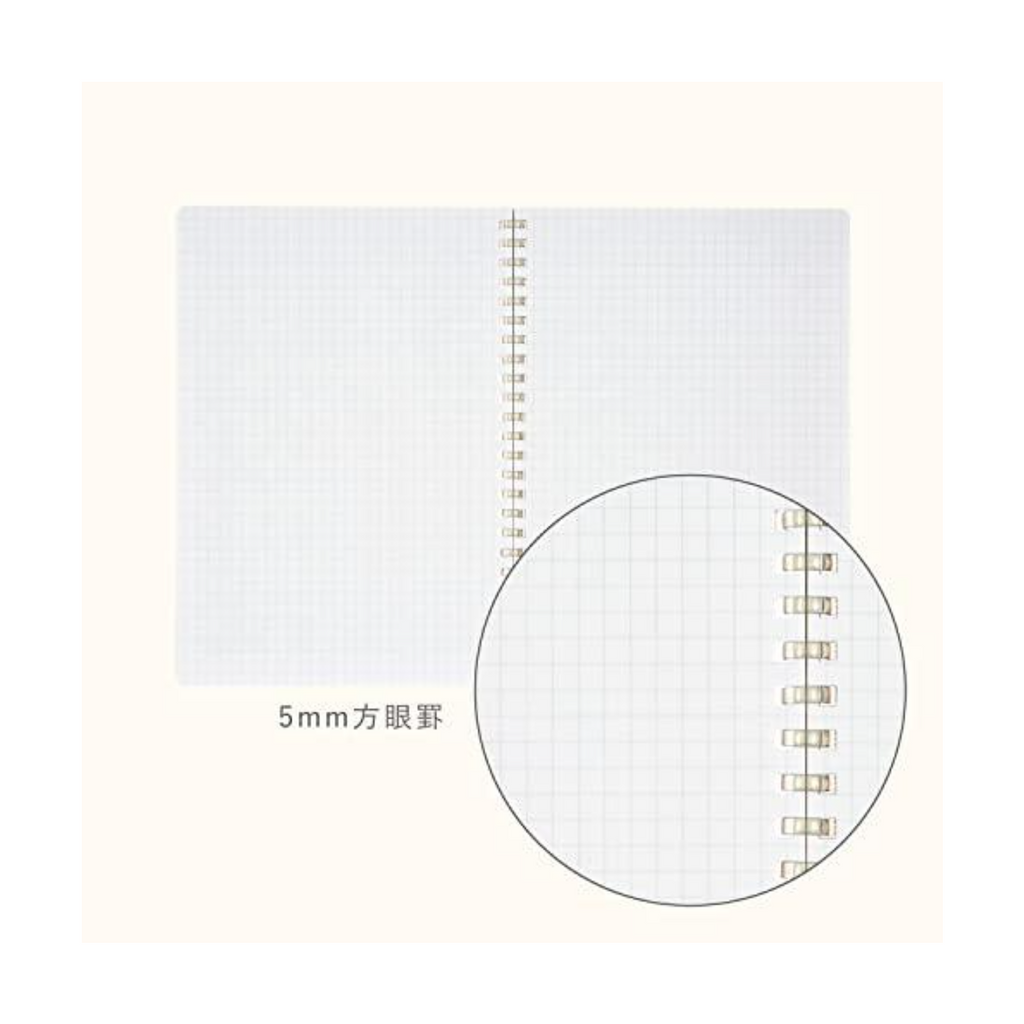Notebooks Kokuyo ME Soft-Ring Notebook - 5mm Grid - A5 - 50 sheets - Smoky Sky KOKUYO KME-SR931S5GB