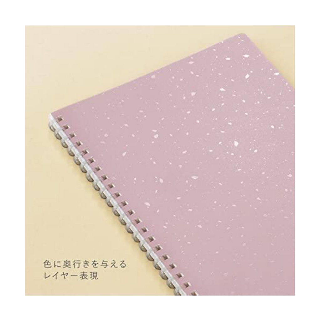 Notebooks Kokuyo ME Soft-Ring Notebook - 5mm Grid - A5 - 50 sheets - Taupe Rose KOKUYO KME-SR931S5MV