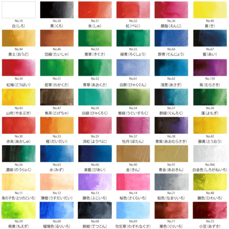 Watercolors Kuretake Gansai Tambi Watercolor Palette - 48 Color Set KURETAKE MC20/48V
