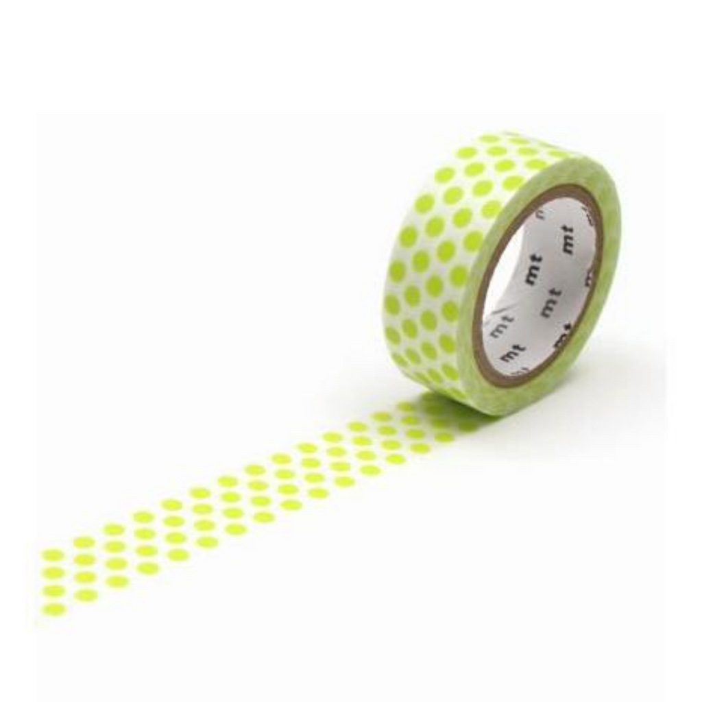 Masking Tape - MT Masking Tape - 15 mm - Dot Lime - MT 01D362R | IRO