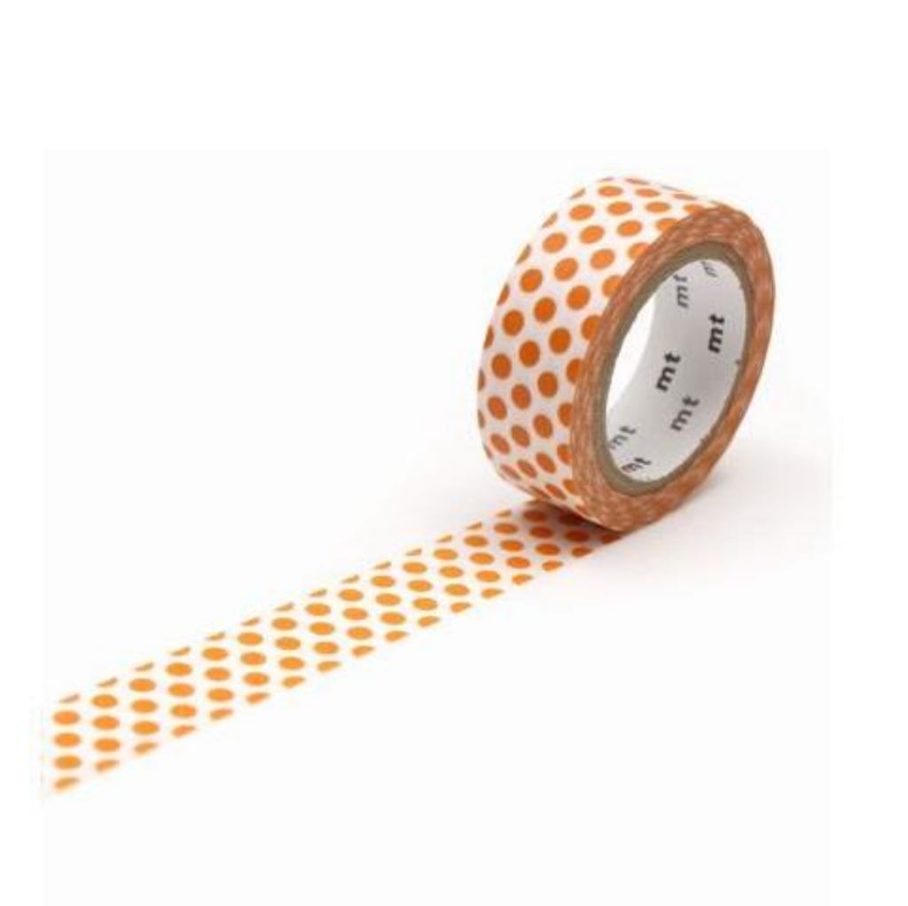 Masking Tape - MT Masking Tape - 15 mm - Dot Mandarin - MT 01D359R | IRO