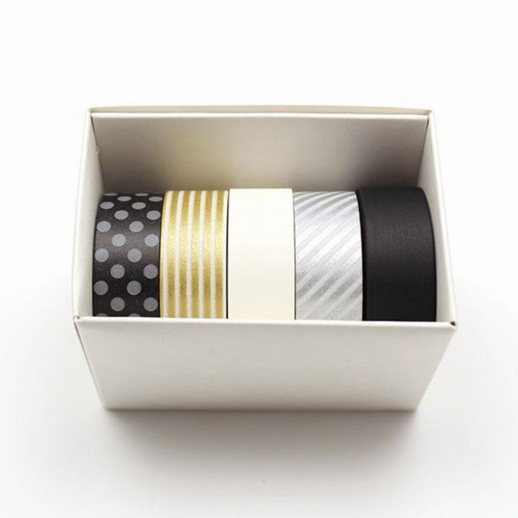 Masking Tape MT Masking Tape - 5 Rolls Gift Box - 15 mm x 10 m - 'Monotone' MT 05G008R