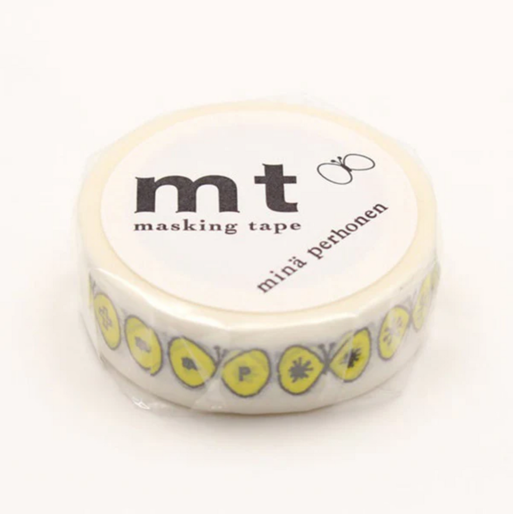 Masking Tape MT Masking Tape - Mina Perhonen - 15 mm - Choucho Yellow MT MINA03