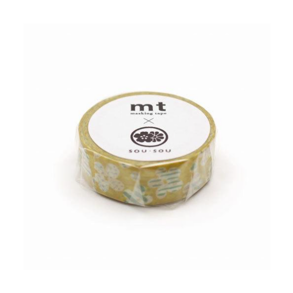 Masking Tape MT Masking Tape - SOU SOU - 15 mm - Yellow Flower MT SOU17