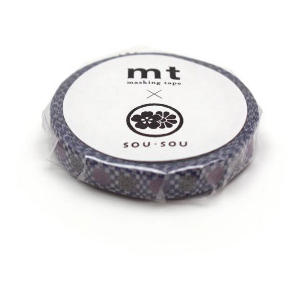 Masking Tape MT Masking Tape - SOU SOU - 7 mm - Purple Flower MT SOU03