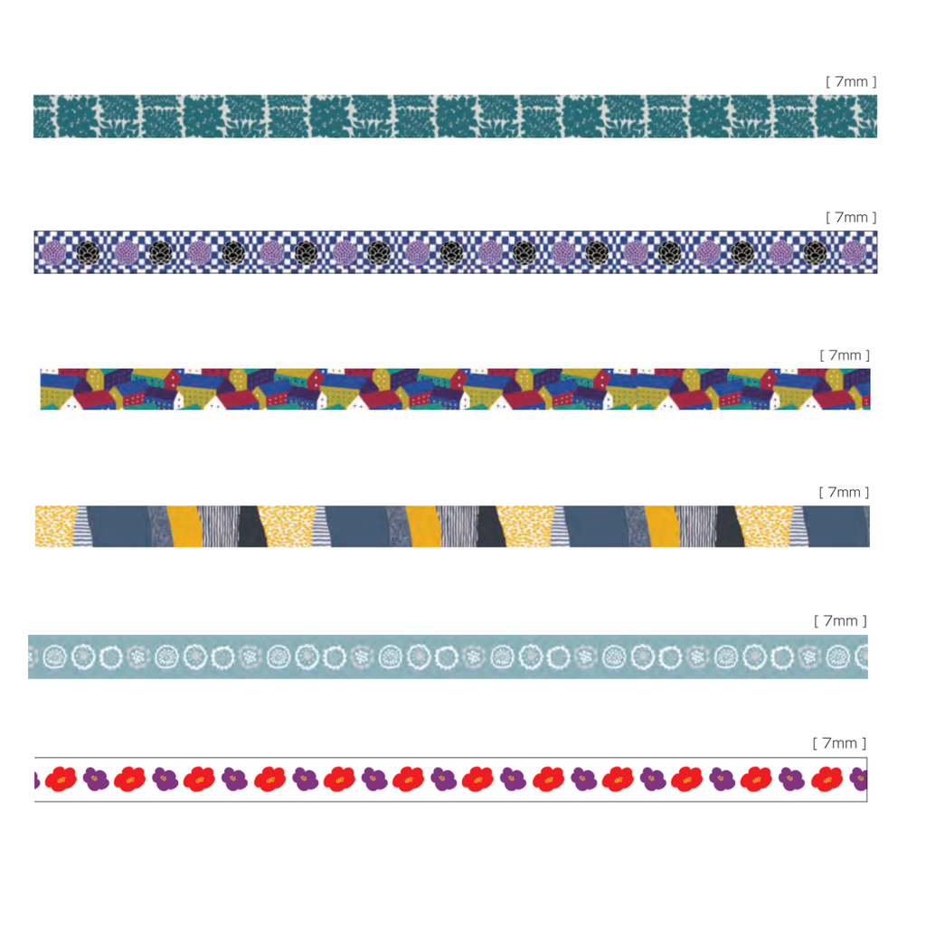 Masking Tape MT Masking Tape - SOU SOU - 7 mm - Blue Flower MT SOU02