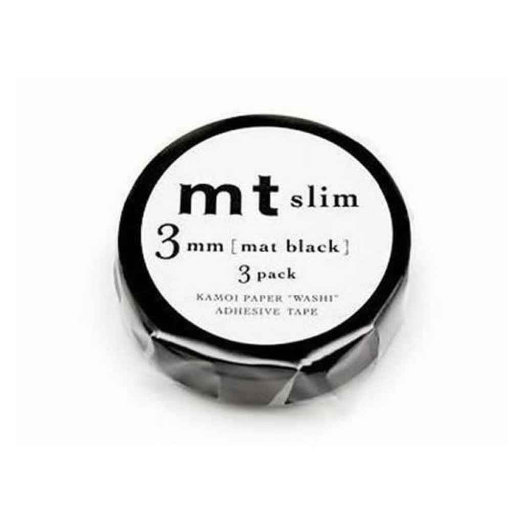 Masking Tape MT Masking Tape - Slim 3 Pack - 3 mm - Matte Black MT SLIMS11R