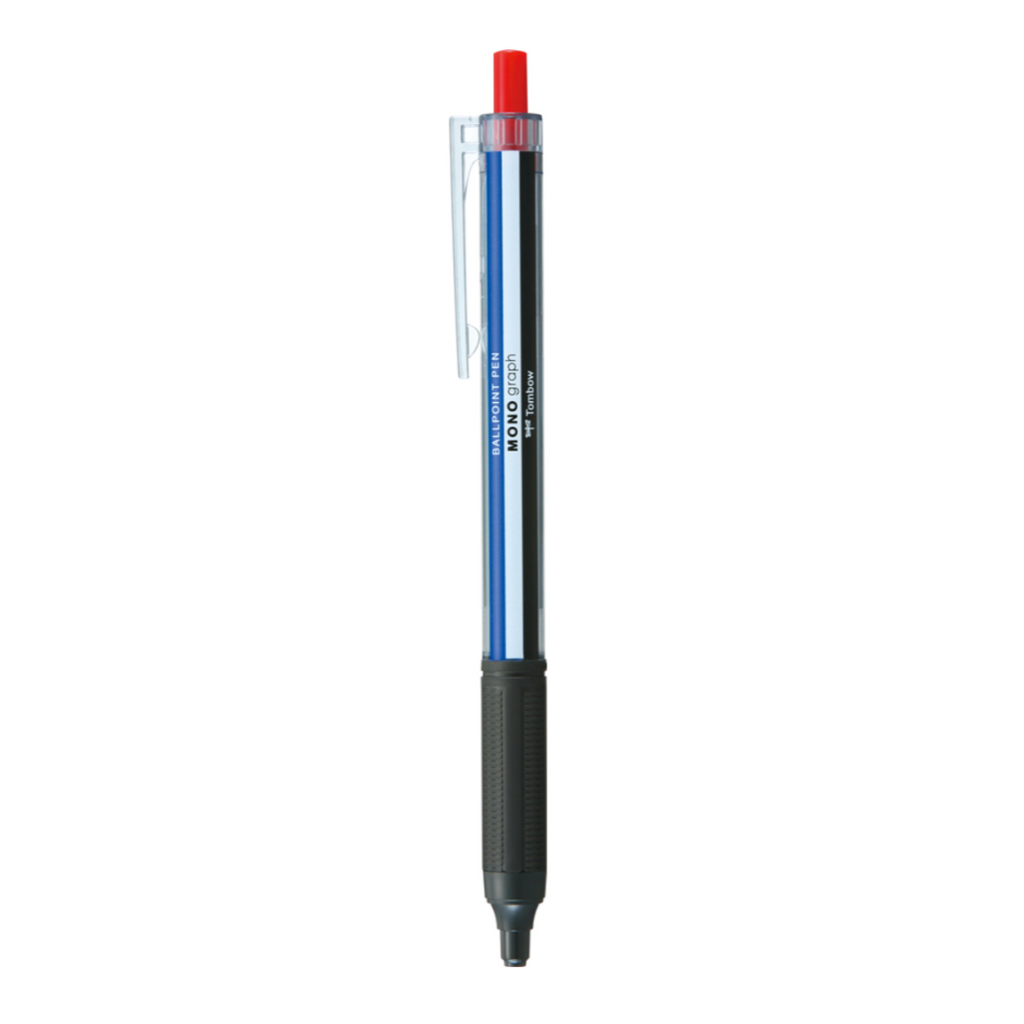 Tombow Monograph Light Ballpoint Pen - Mono Color - 0.5 mm - Black / Blue / Red Ink - TOMBOW BC - MGLE01R25 - IRO