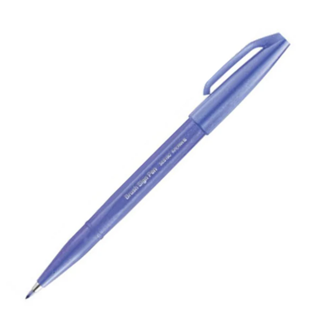 Pentel Fude Touch Brush Sign Pen - Blue Black