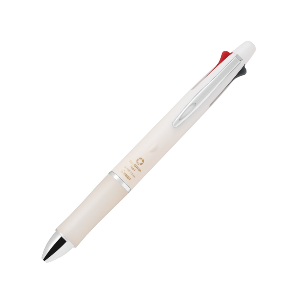 Pilot 4+1 Dr. Grip (Acroball Smooth 0.3 Ballpoint +0.3 Mechanical) Multi Pen - Pale Orange