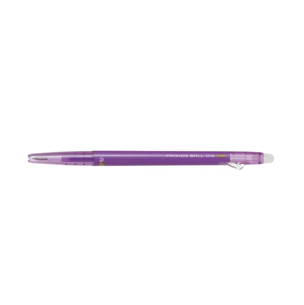 Gel Pens Pilot FriXion Ball Slim Gel Pen - 0.38 mm - 10 New Color - Erasable Violet PILOT LFBS-18UF-V