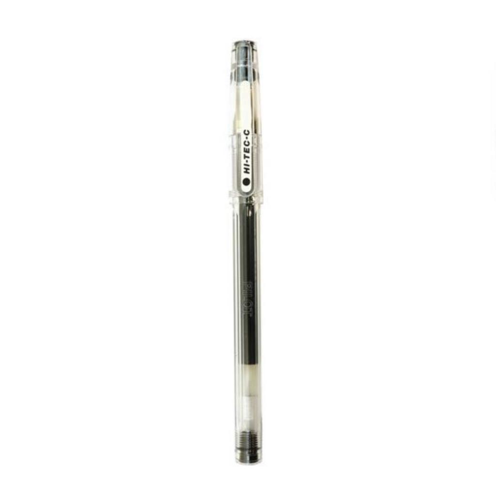 Gel Pens Pilot Hi-Tec-C Gel Pen - 0.4 mm - Ultra Fine - Long Life Design Award Black PILOT LH-20C4-B