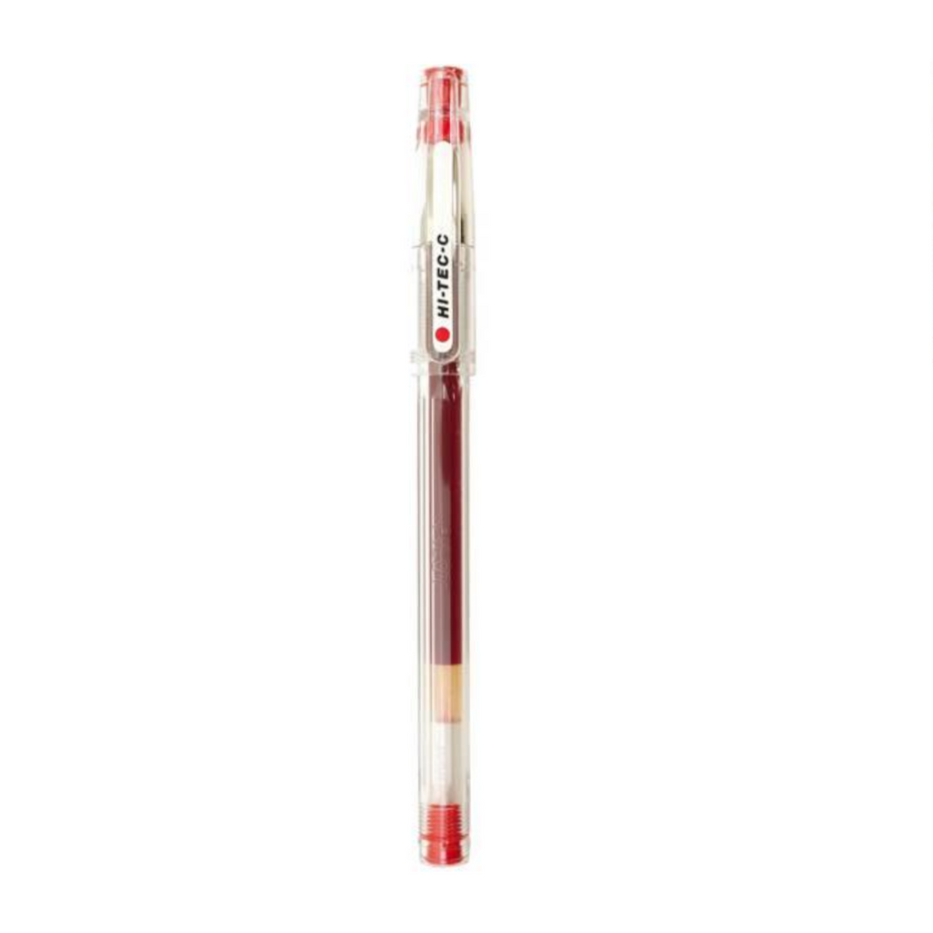 Gel Pens Pilot Hi-Tec-C Gel Pen - 0.4 mm - Ultra Fine - Long Life Design Award Red PILOT LH-20C4-R