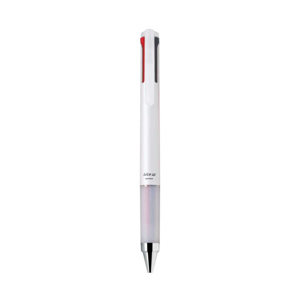 Multi Pens Pilot Juice Up 4 Color Multi Pen - Rubber Grip - 0.4 mm White PILOT LKJP-60S4-W