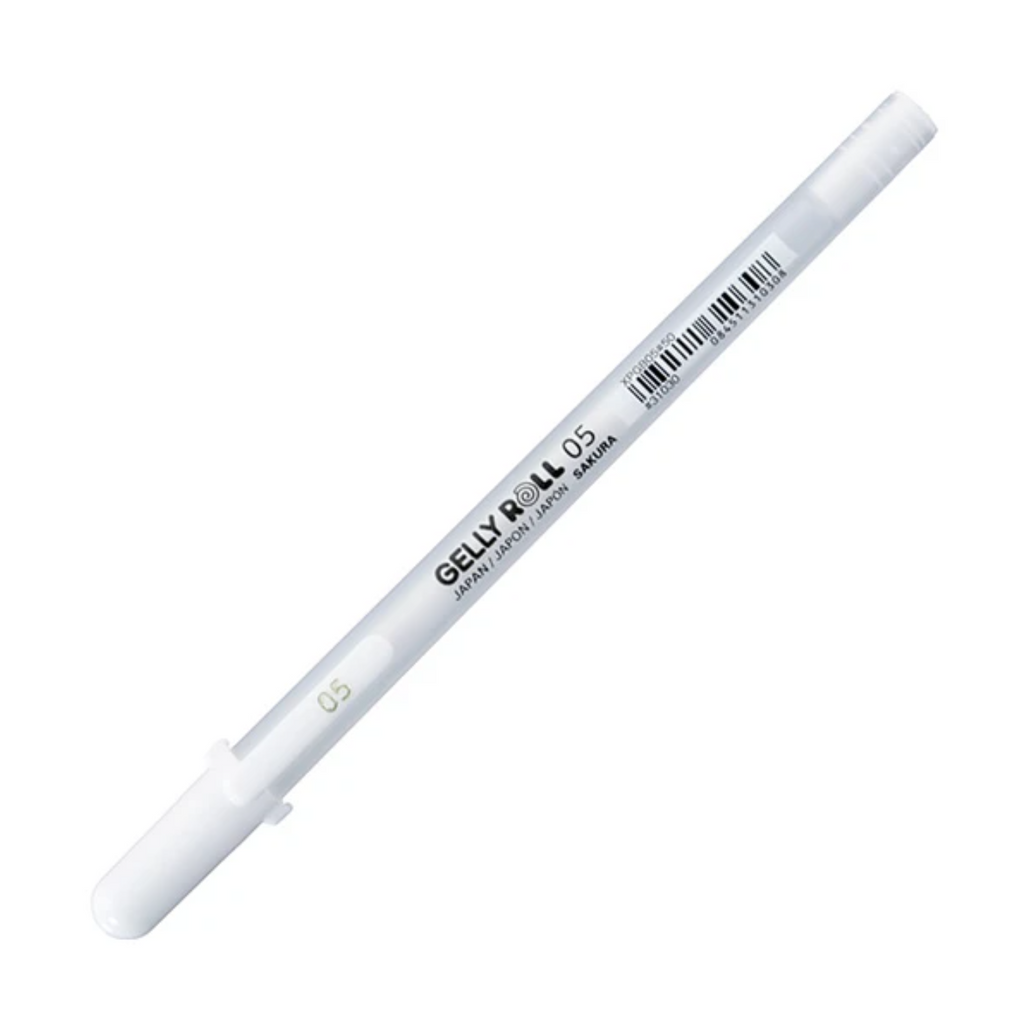 Sakura WHITE Gelly Roll 3 Pack 05 08 10 Fine Medium Bold Point Black Out  Planning Black Paper Pens White Gel Pen -  Israel