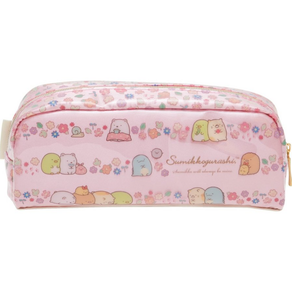 Pen Cases San-X Pen Pouch - Sumikko Gurashi - Pink Flower SAN-X PY67801