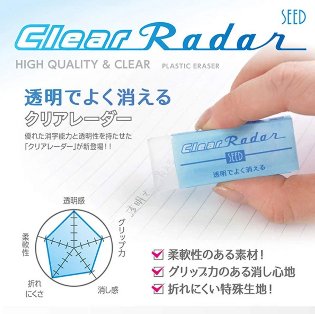 Erasers Seed Radar Clear Eraser - Small SEED EP-CL100