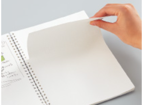 Notebooks Kokuyo Soft-Ring 6mm Lined Notebook - Black - Cut Off - Thicker 70 sheets - Slim B5 KOKUYO SU-SV407B-D