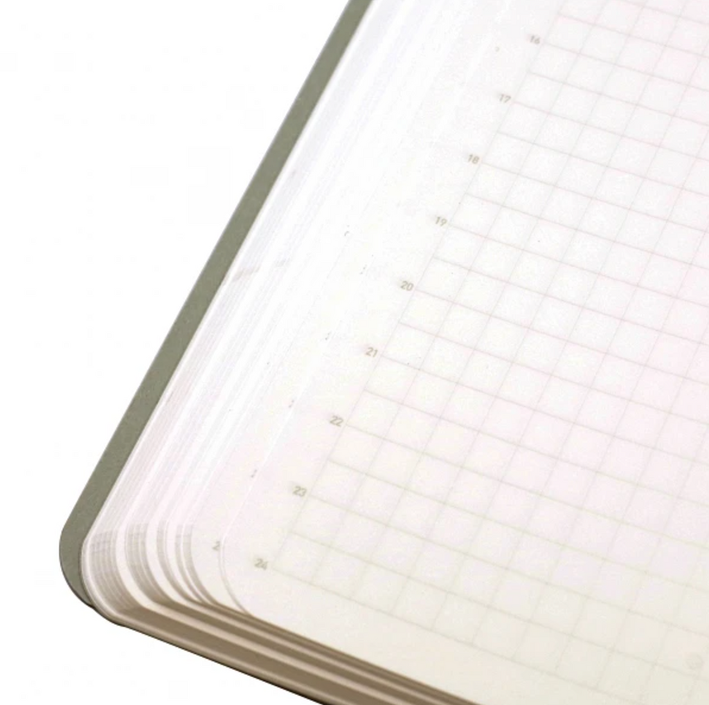Undated Planners Stalogy Editor's Series 365 Days Notebook - 184 Sheets - Grid - A6 - Black STALOGY S4103