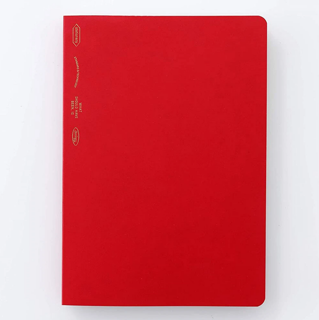 Undated Planners Stalogy Editor's Series 365 Days Notebook - 184 Sheets - Grid - A5 - Red STALOGY S4105