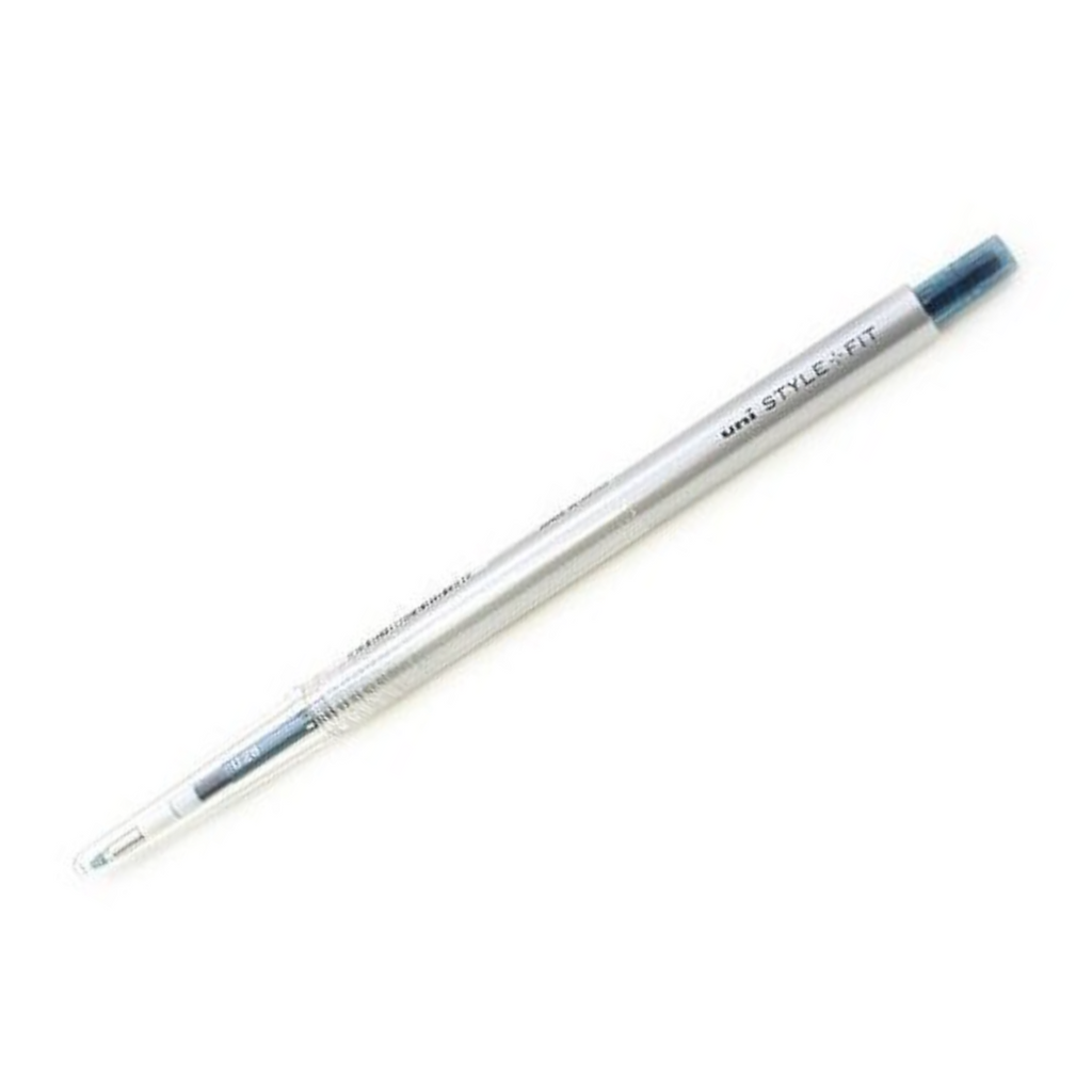 Uni Style Fit Single Knock Gel Pen - Refillable - 0.38 mm - Blue Black