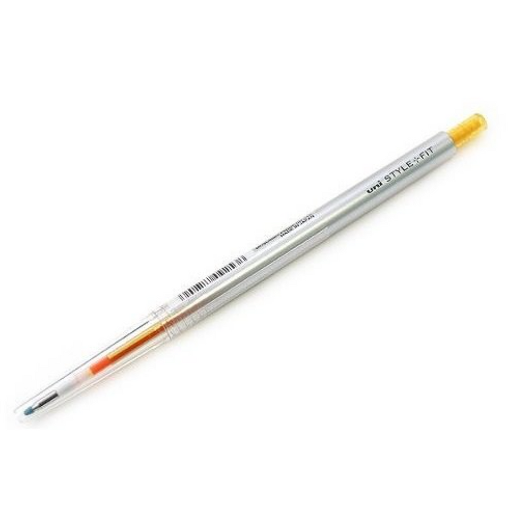 Gel Pens Uni Style Fit Single Knock Gel Pen - Refillable - 0.28 mm Golden Yellow UNI UMN13928.69