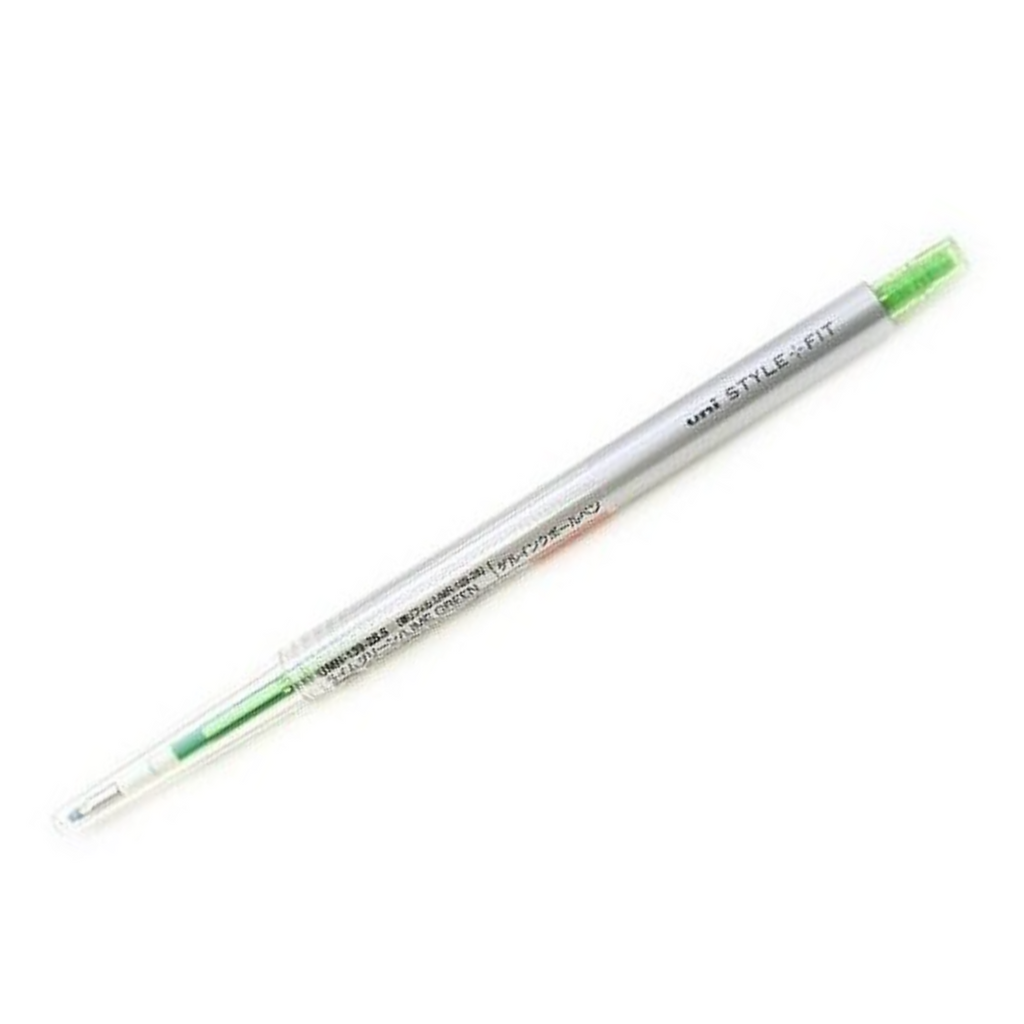 Gel Pens Uni Style Fit Single Knock Gel Pen - Refillable - 0.28 mm Lime Green UNI UMN13928.5