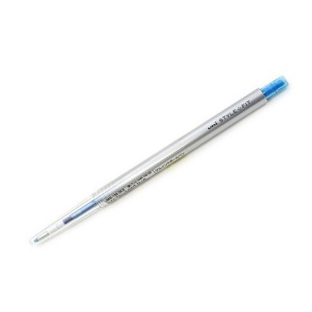 Uni Style Fit Single Knock Gel Pen - Refillable - 0.38 mm - Light Blue
