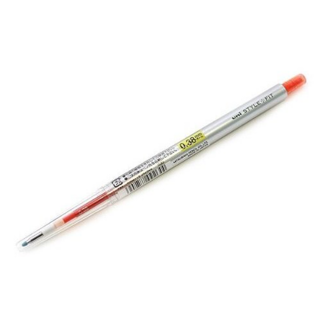 Uni Style Fit Single Knock Gel Pen - Refillable - 0.38 mm - Mandarin Orange