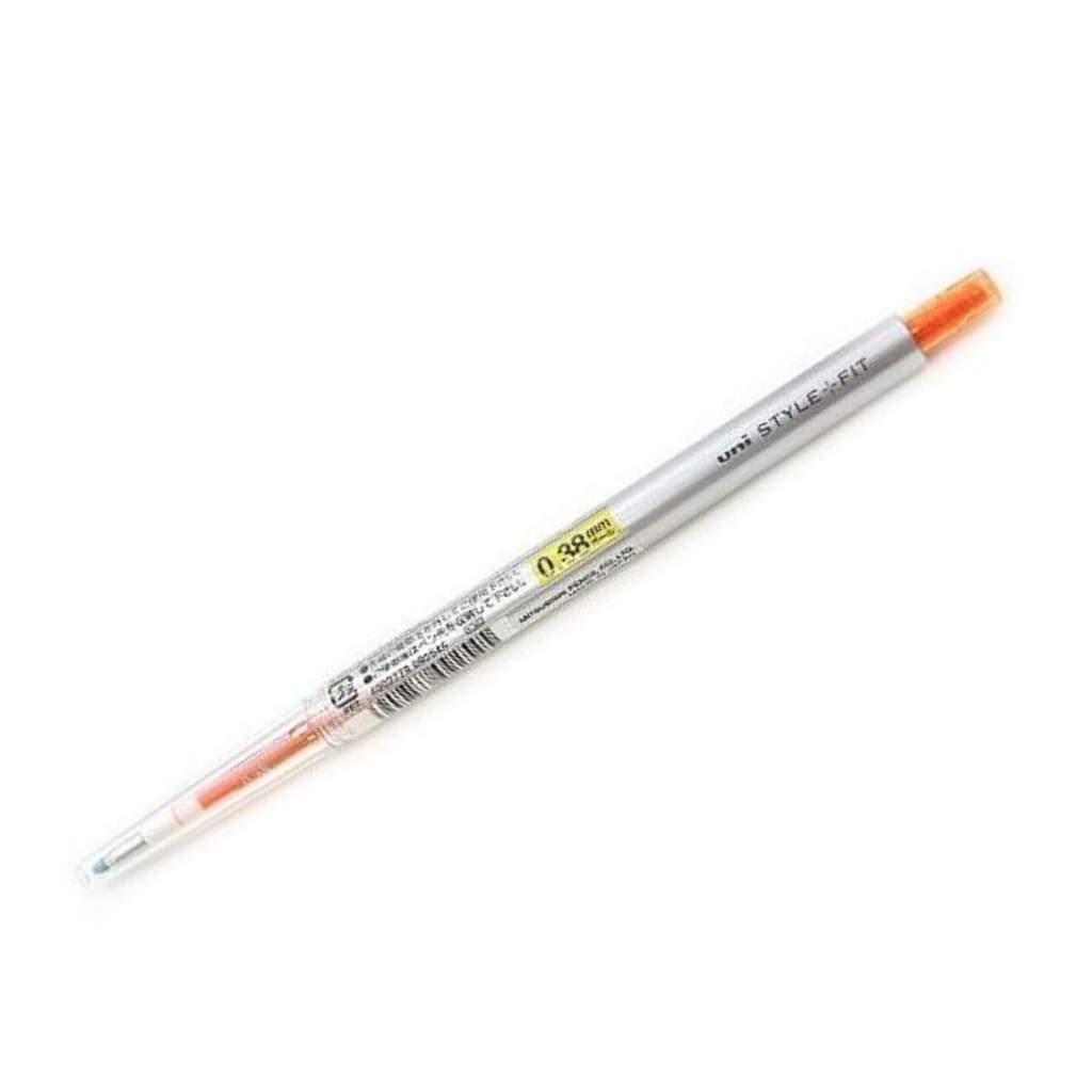 Uni Style Fit Single Knock Gel Pen - Refillable - 0.38 mm - Orange
