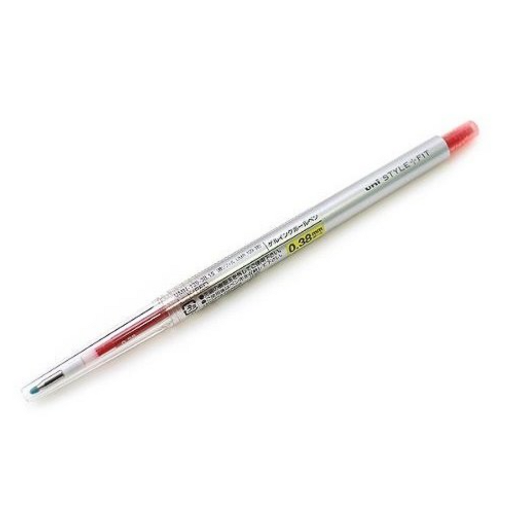 Uni Style Fit Single Knock Gel Pen - Refillable - 0.38 mm - Red
