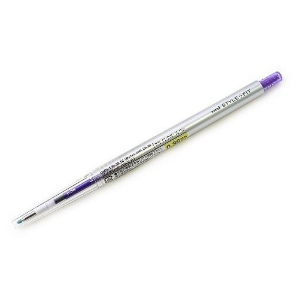 Uni Style Fit Single Knock Gel Pen - Refillable - 0.38 mm - Violet