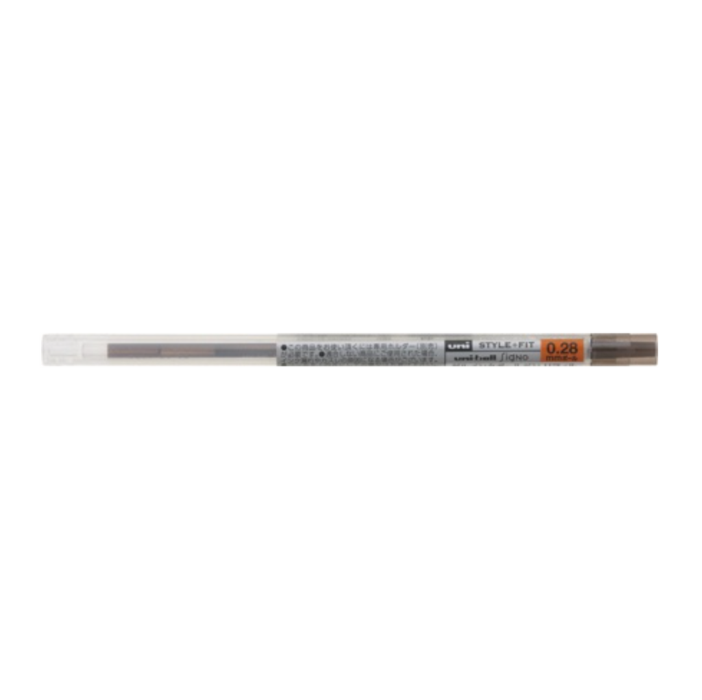 Gel Pen Refills Uni UMR-109 Style Fit Gel Pen Refill - 0.28 mm Brown Black UNI UMR10928.22