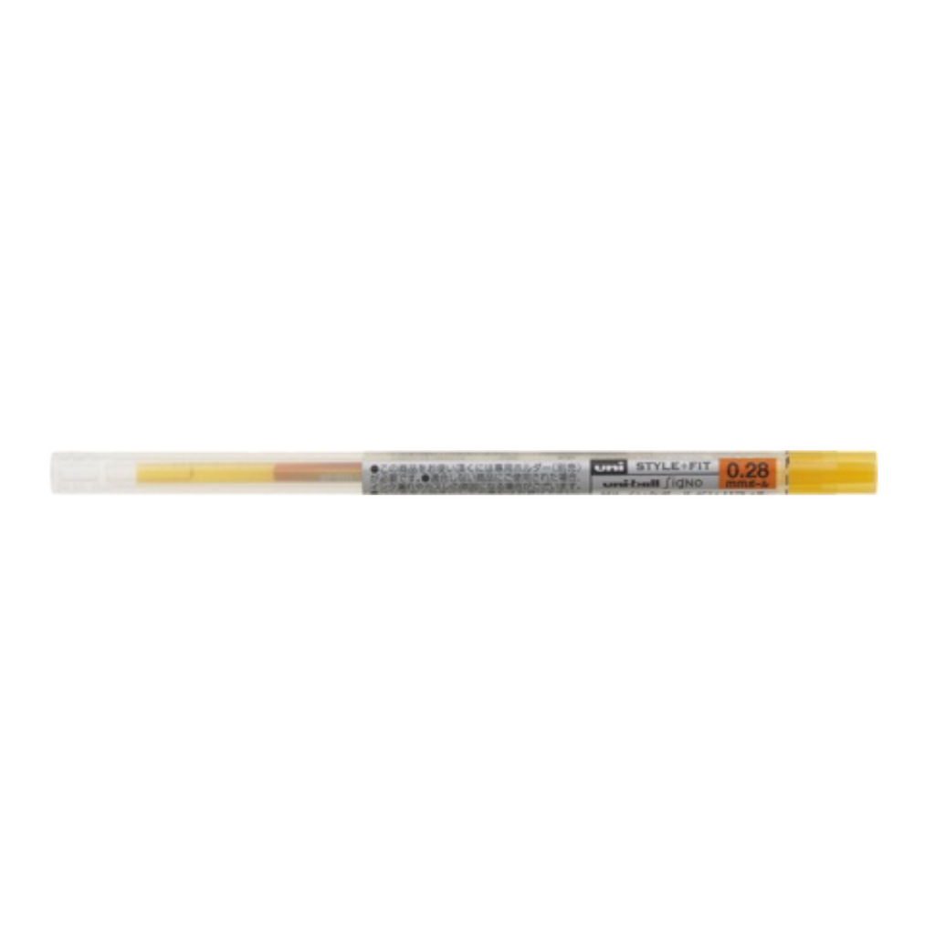 Gel Pen Refills Uni UMR-109 Style Fit Gel Pen Refill - 0.28 mm Golden Yellow UNI UMR10928.69
