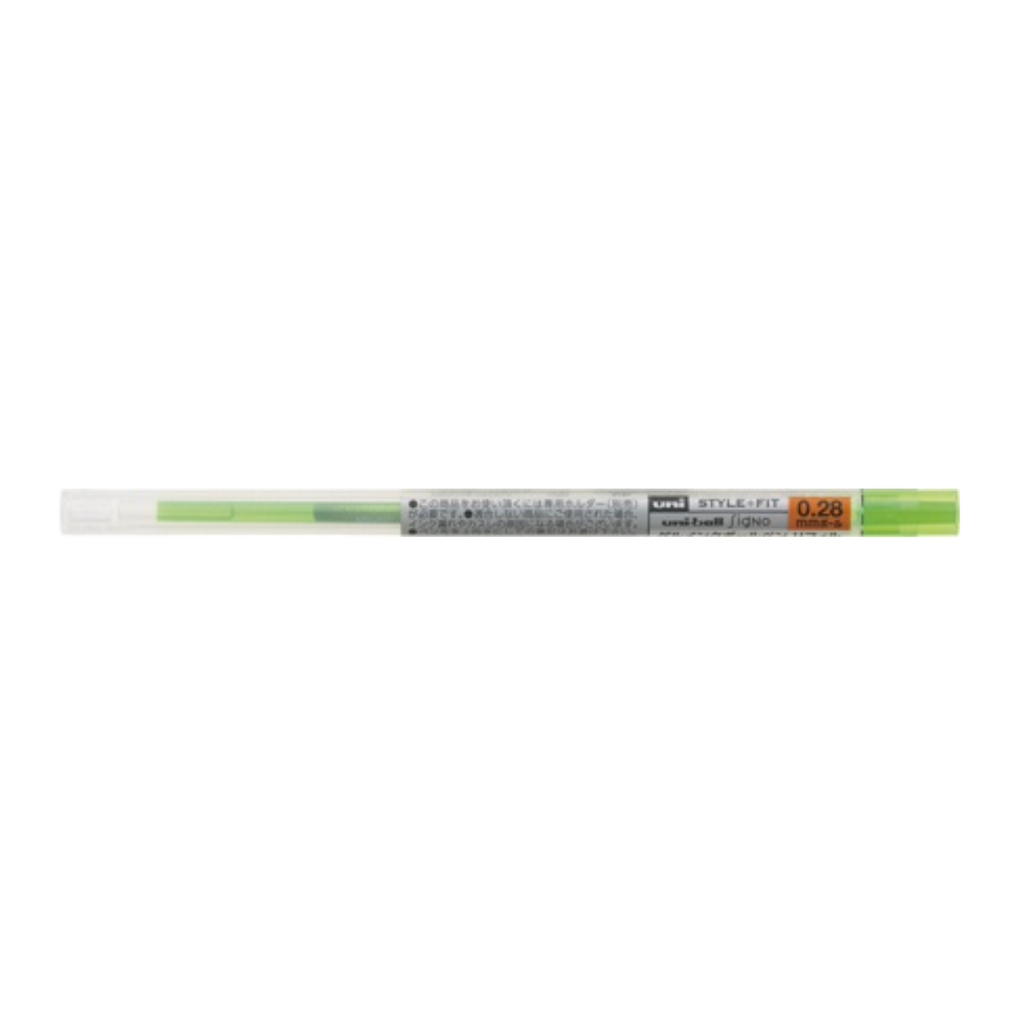 Gel Pen Refills Uni UMR-109 Style Fit Gel Pen Refill - 0.28 mm Lime Green UNI UMR10928.5