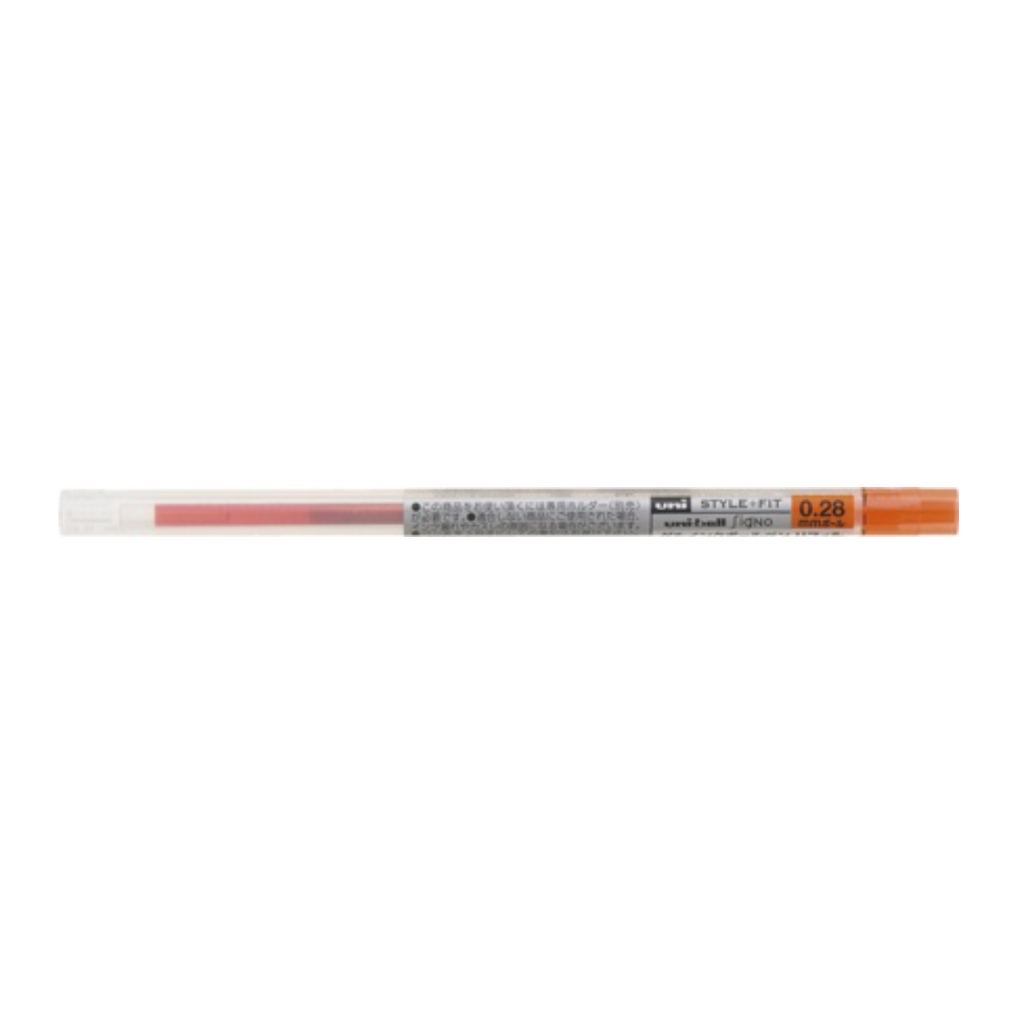 Gel Pen Refills Uni UMR-109 Style Fit Gel Pen Refill - 0.28 mm Mandarin Orange UNI UMR10928.38