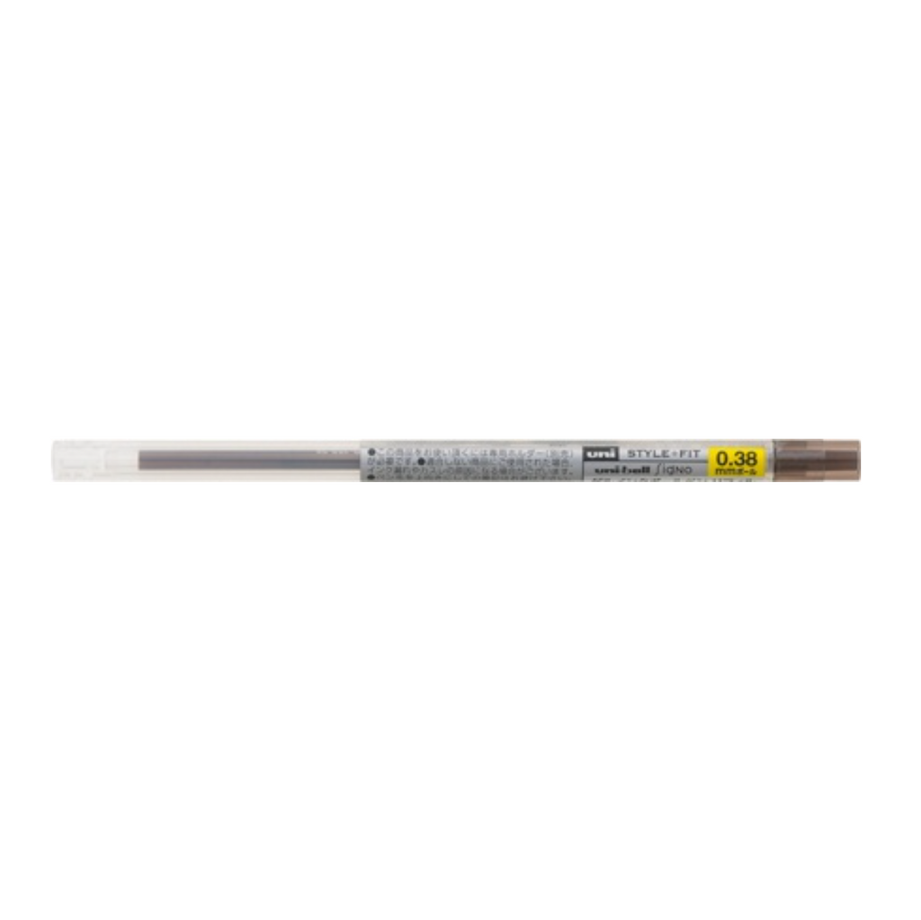 Gel Pen Refills Uni UMR-109 Style Fit Gel Pen Refill - 0.38 mm Brown Black UNI UMR10938.22