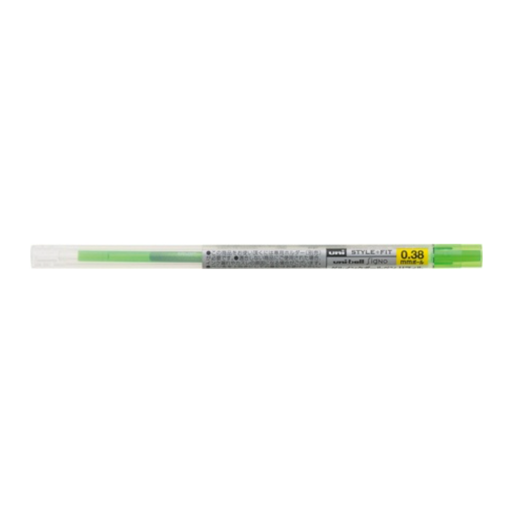 Gel Pen Refills Uni UMR-109 Style Fit Gel Pen Refill - 0.38 mm Lime Green UNI UMR10938.5
