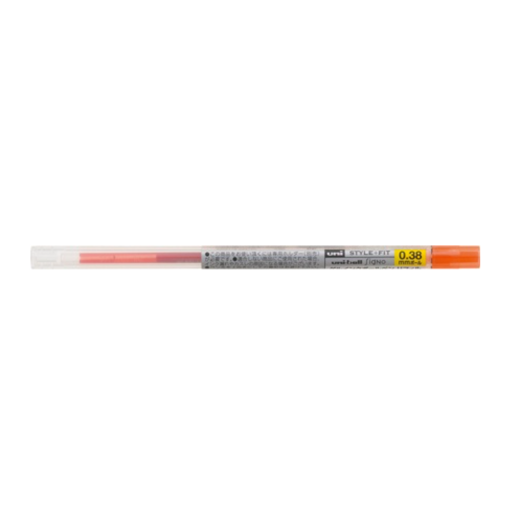 Gel Pen Refills Uni UMR-109 Style Fit Gel Pen Refill - 0.38 mm Mandarin Orange UNI UMR10938.38