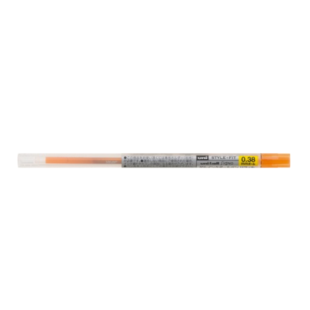 Gel Pen Refills Uni UMR-109 Style Fit Gel Pen Refill - 0.38 mm Orange UNI UMR10938.4