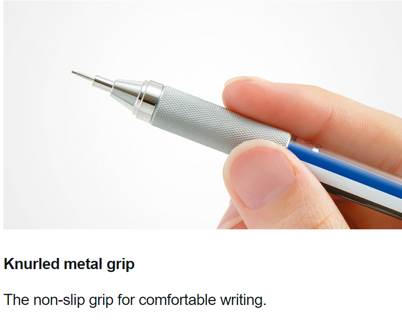 Mechanical Pencils Tombow MONO Graph Zero Mechanical Pencil - Metal Grip - 0.5 mm - Silver TOMBOW DPA-162B