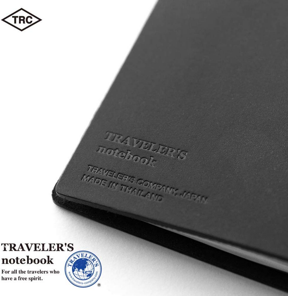Undated Planners Traveler's Company Traveler's Notebook Starter Kit - Black Leather - Regular Size - Blank TRC 13714006