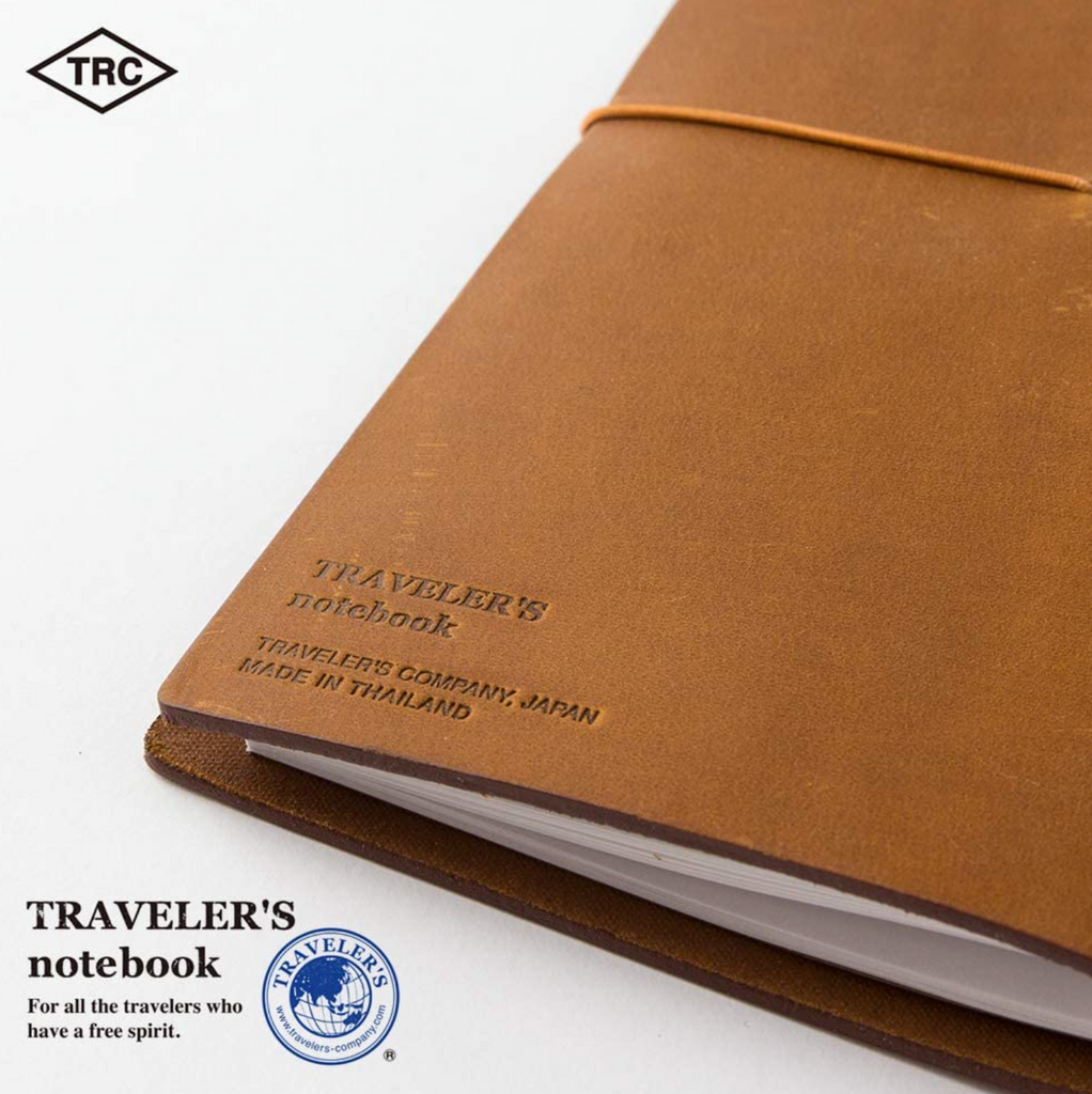 Traveler's Company Traveler's Notebook Starter Kit - Camel Leather - Regular Size - Blank - TRC 15193006 - IRO