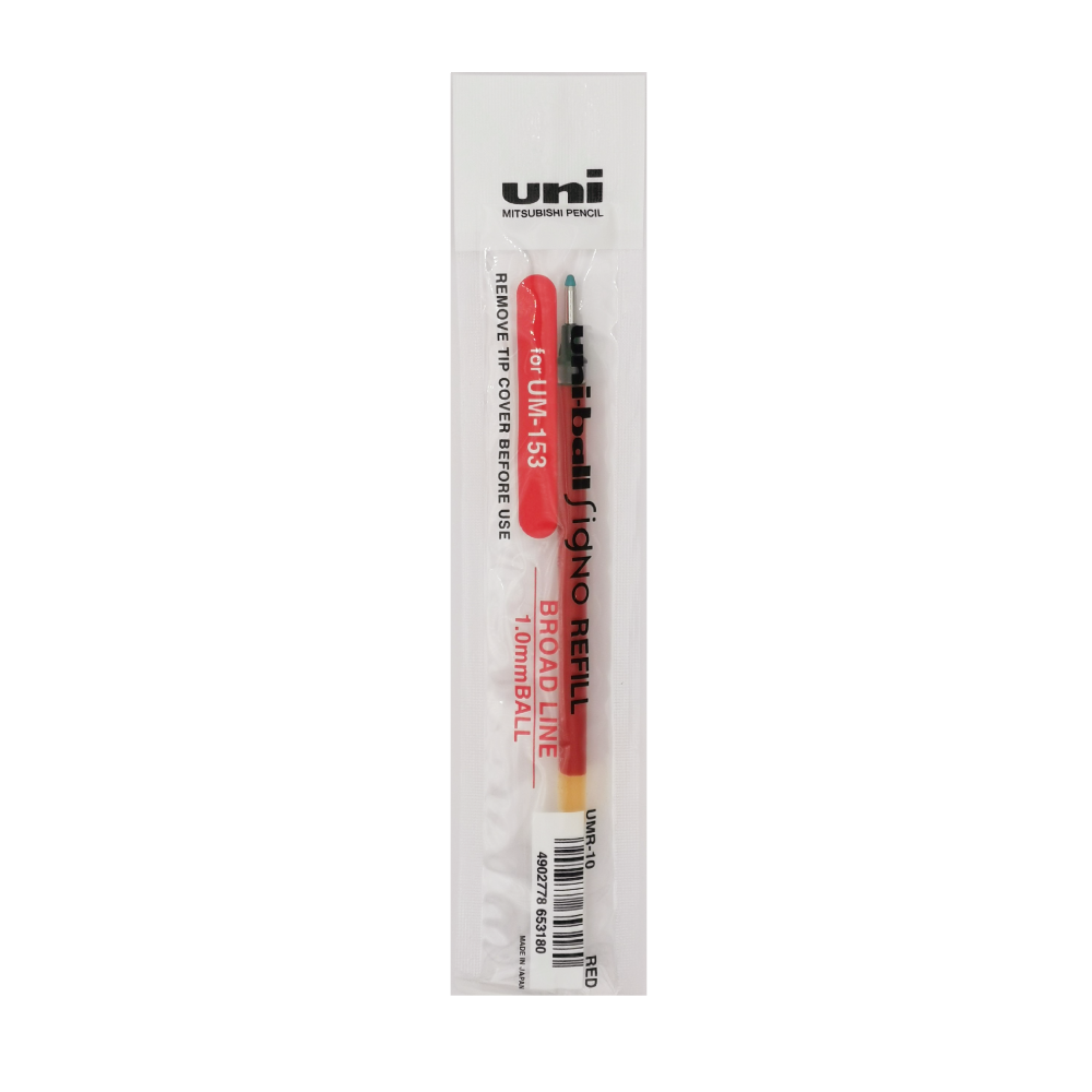 Gel Pen Refills Uni-ball Signo Broad UM-153 Gel Pen Refill - 1.0 mm Red UNI UMR-10-R