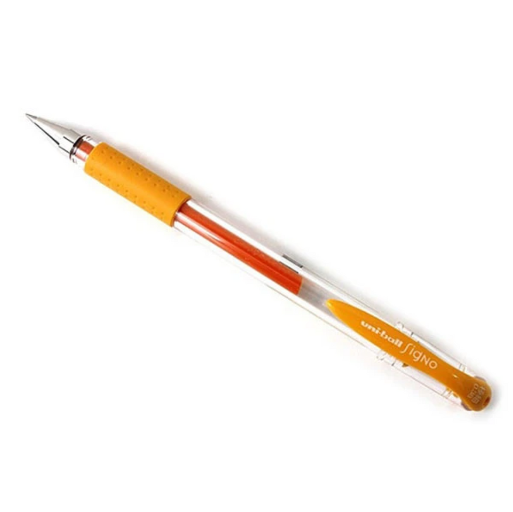 Gel Pens Uni-ball Signo DX UM-151 Gel Pen - 0.38 mm Golden Yellow UNI UM151.69