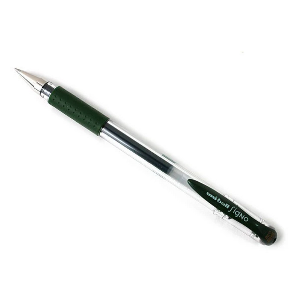 Gel Pens Uni-ball Signo DX UM-151 Gel Pen - 0.38 mm Green Black UNI UM151.7