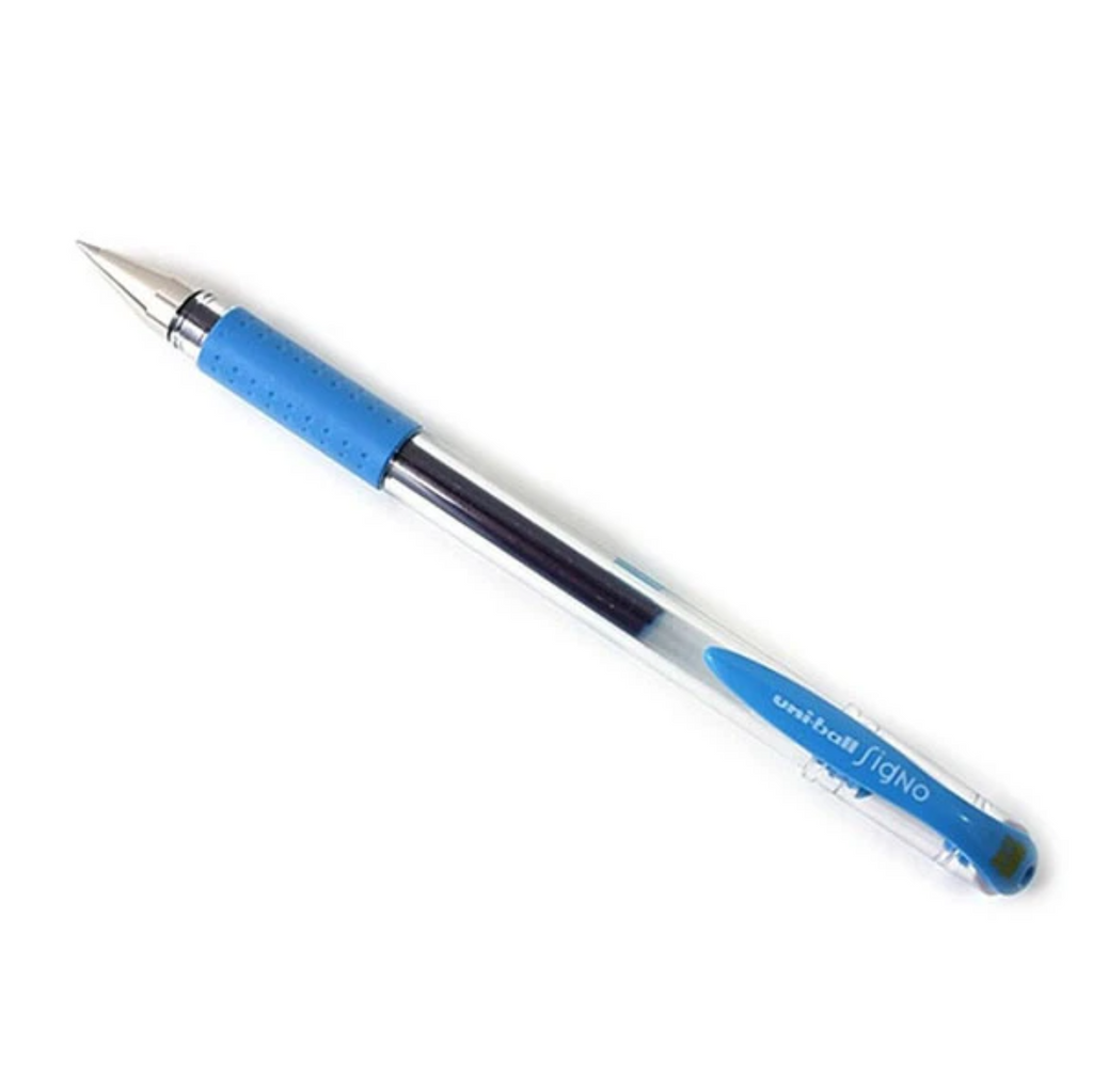 Gel Pens Uni-ball Signo DX UM-151 Gel Pen - 0.38 mm Light Blue UNI UM151.8